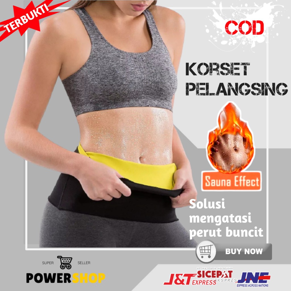 KORSET PELANGSING SAUNA SUIT HOT SHAPERS NEOTEX PEMBAKAR LEMAK ALAT GYM FITNES OLAHRAGA RC01