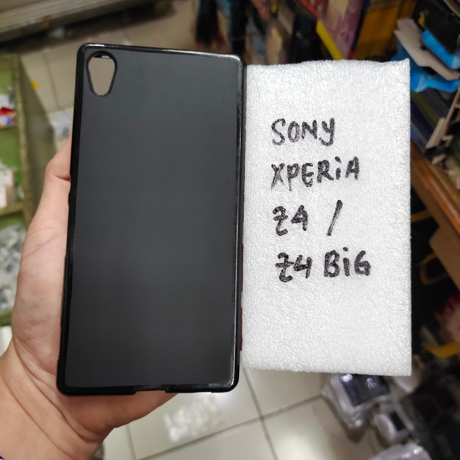 SONY XPERIA Z3 / D6603 / D6643 / D6653 , XZ1 , Z4 / Z4 BIG , X PERFORMANCE , XZ2 PREMIUM , XZ2 MINI / XZ2 COMPACT , Z5 MINI / Z5 COMPACT , XPERIA 5 silikon karet hitam soft case mantul murah meriah