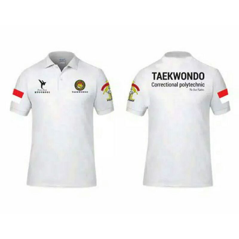 polo shirt,kaos kerah Taekwondo xxxl