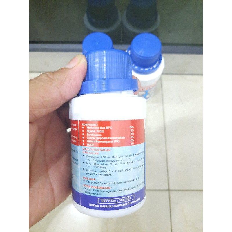 Obat ikan jamur parasit RED BLUEDOX 120ML