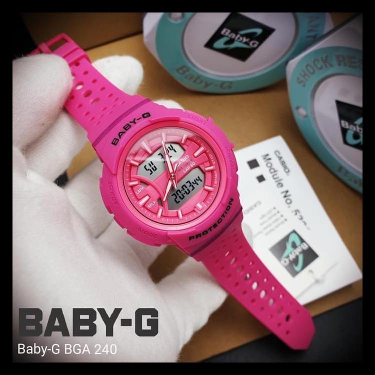 100%TERLARIS JAM TANGAN WANITA CASIO BABY-G / ARLOJI WANITA TYPE : BA240 ORIGINAL 100% TERJAMIN