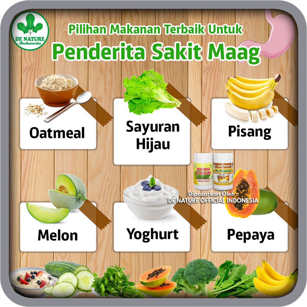 Paket Obat Maag Asam Lambung Herbal Denature - Moringa + Zaitop - DE NATURE OFFICIAL INDONESIA-4