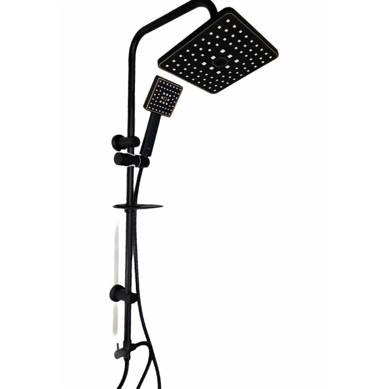 SHOWER TIANG SET MINIMALIS KOTAK HITAM //STANDING SHOWER MANDI ZW-322