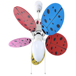 MT.EDMA 42in LADYBIRD Ceiling Fan Dekoratif (Colourfull Polkadot) + Lampu Hias