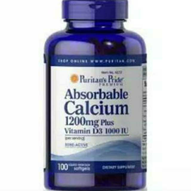 PURITAN ABSORBABLE CALCIUM 1200 mcg PRODUK ORI + TERMURAH DI INDONESIA