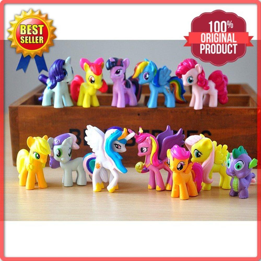 Kado Mainan Anak Little Pony 1 Set Isi 12 Pcs Shopee Indonesia - jual kado mainan anak roblox istimewa spesial 1 set super lengkap