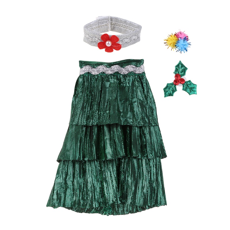 Mary for Doll Clothes Dress &amp; Accessories for Christmas Elves Baju Perlengkapan Handmade
