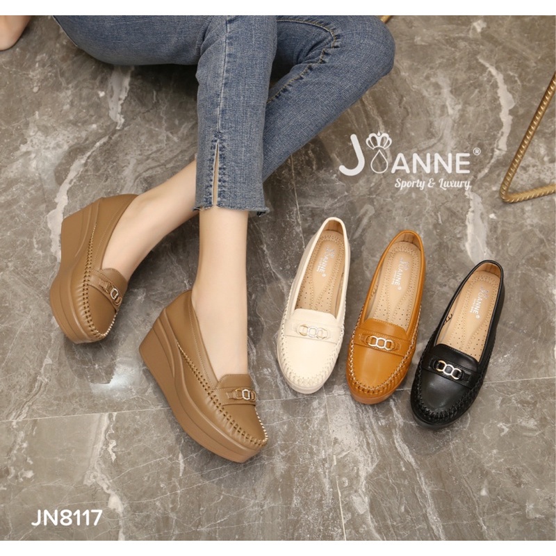 JOANNE High Loafers Wedges Shoes #JN8117 ORIGINAL (RESTOCK)