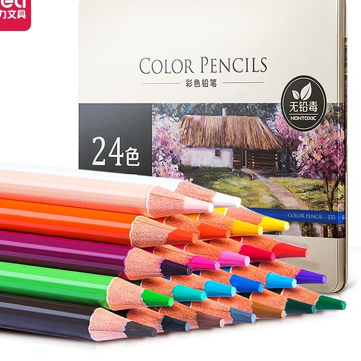

Best LCYUR Deli High-grade Oil Pencil Color Pensil Warna Minyak 48/72 Warna 6567 6568 Ready