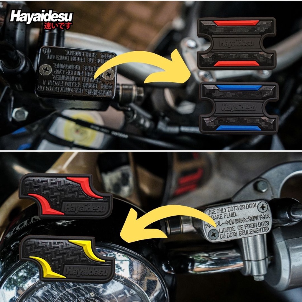 Hayaidesu Cover Tutup Tabung Minyak Rem Brake Reservoir Honda Universal Variasi Body Protector