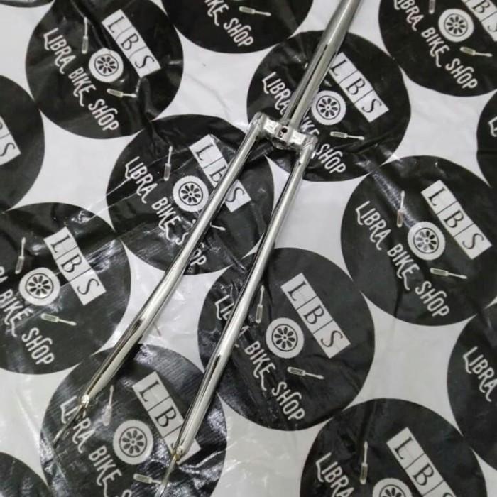 Sparepart Fork Fixie Chrome Classic 27 700C L Fork Balap Classic 27 700C