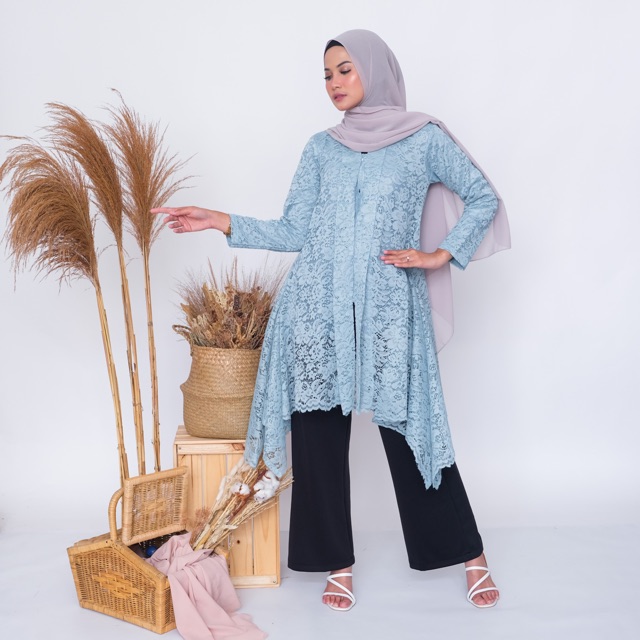 Tunik Floyana/ brukat/ baju kondangan/ gamis busui/ busui friendly/ gamis kondangan/ gamis terbaru/ 