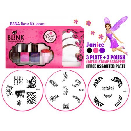 BLINK STAMPING NAIL ART BASIC KIT JANICE