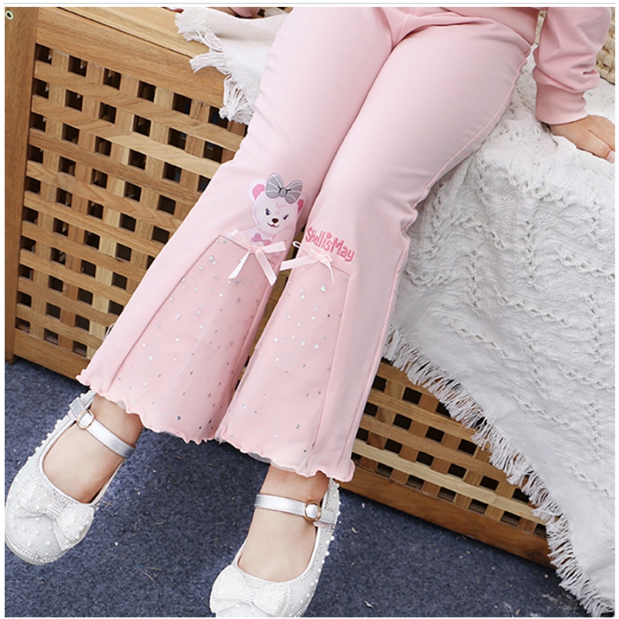 babyfit [3-7thn] celana panjang legging anak perempuan cutbray pants lejing nyl-0612r