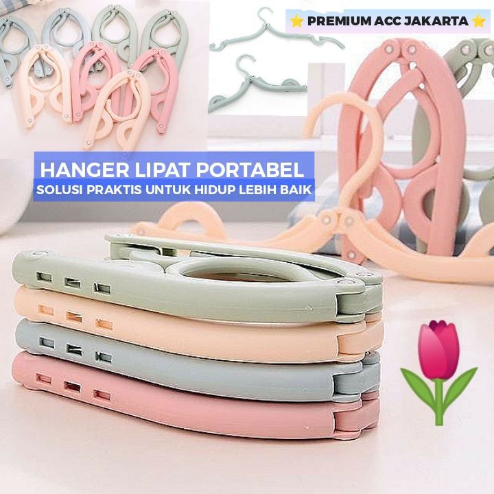 Hanger Gantungan Baju Lipat Traveling