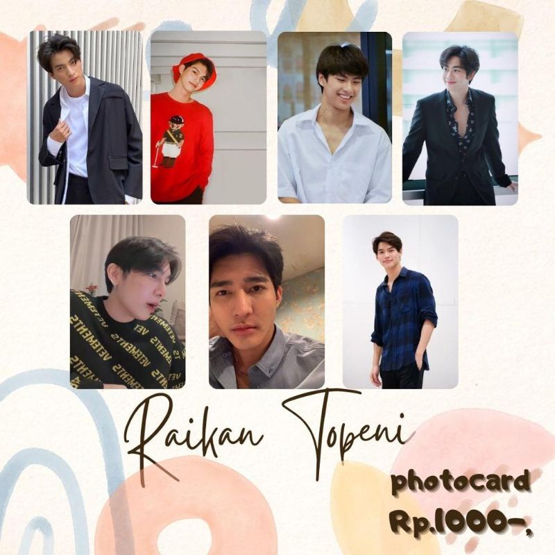 PHOTOCARD AKTOR GMMTV THAILAND RAIKANTOPENI RANDOM [BACA DESKRIPSI]