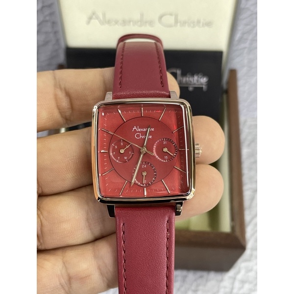 alexandre christie 5003bf wanita rosegold kulit merah