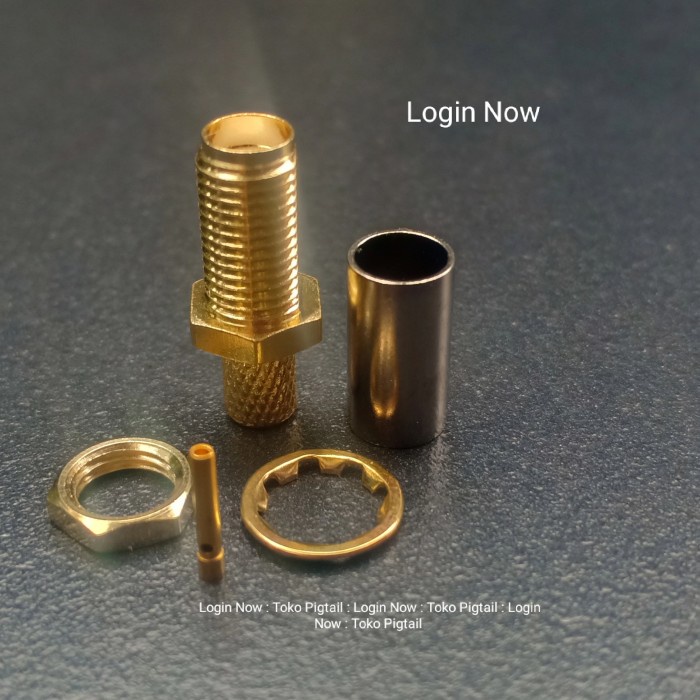 Connector sma female rg58 rg142