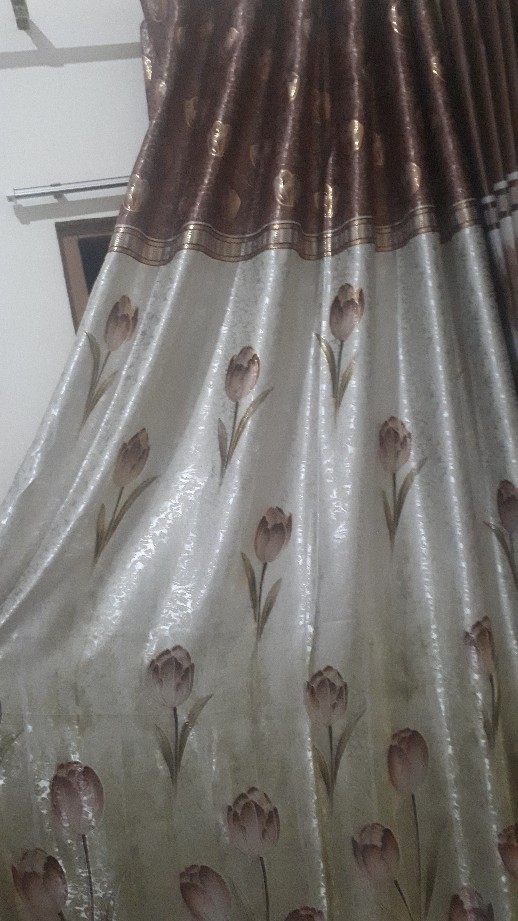 Gorden Bercak Emas Syantik Hordeng Gorden Gordyn