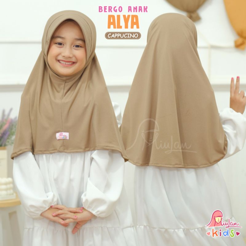 Bergo Anak Alya by Miulan/bergo sekolah/kerudung sekolah/jilbab instant/jilbab santai
