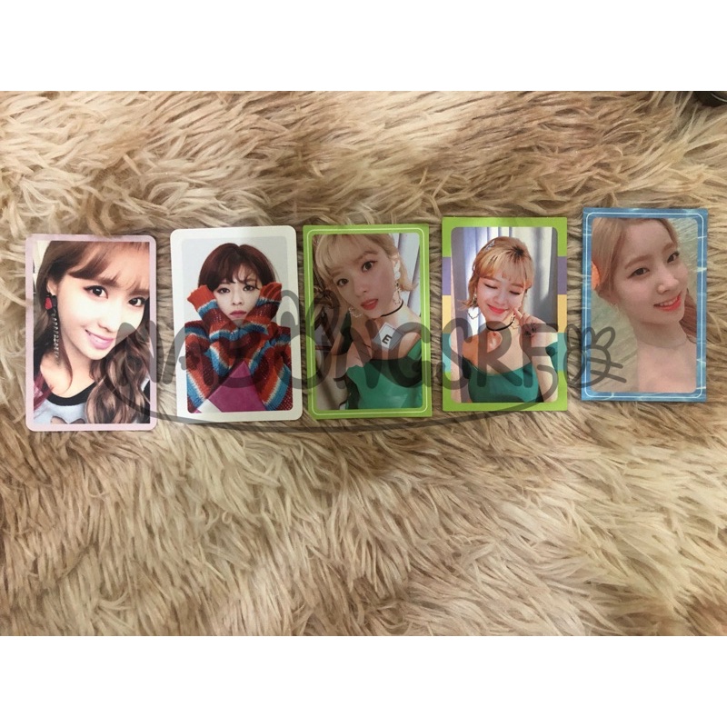 TWICE PHOTOCARD OFFICIAL PART 1 - Jeongyeon Momo Dahyun - Twicecoaster lane 2, Merry & Happy ,  What