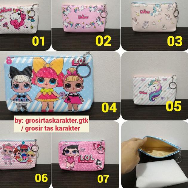 

ZJH Tempat Pensil Unicorn LOL Surprise 1 Rest Dompet HP Lucu Pencil Case ✢