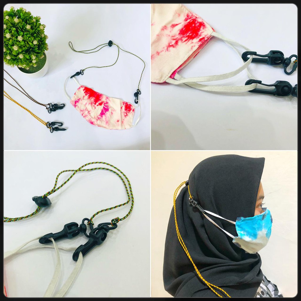 Strap Masker Tali Pria Wanita Adjustable Korean Accesories I Kalung Konektor Masker Hits