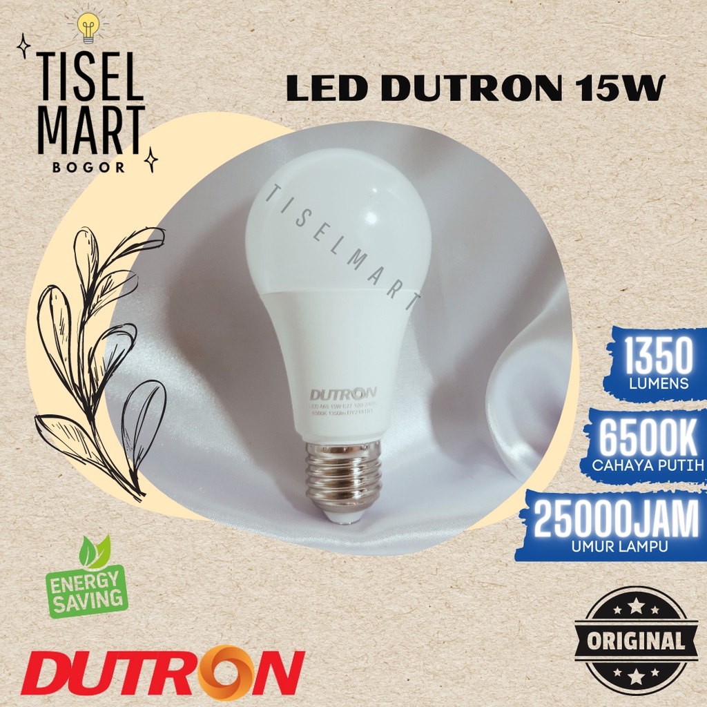 Lampu Bohlam LED - Lampu LED DUTRON 15W Murah