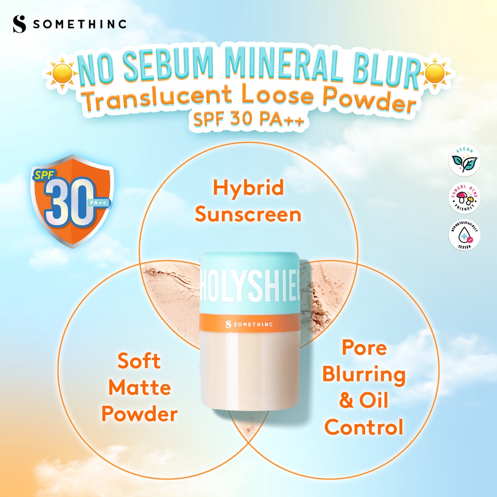 SOMETHINC No Sebum Mineral Blur Translucent Loose Powder SPF 30 PA++ Sunscreen Powder