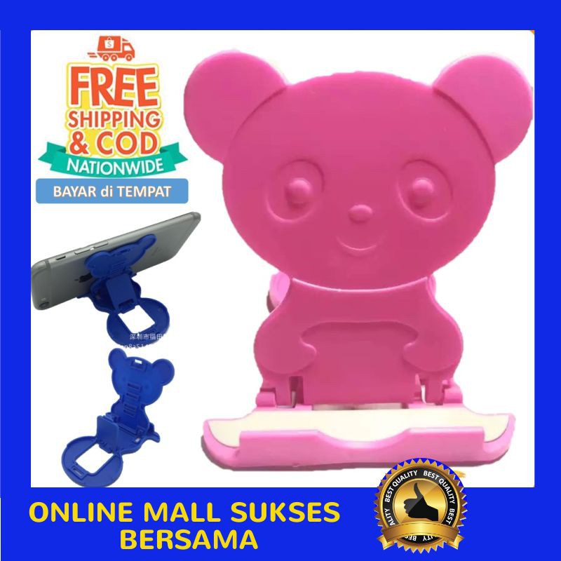 OMSB STAND HOLDER HP KARAKTER PANDA / PENAHAN HP KARAKTER LUCU / TEMPAT DUDUK HP / DUDUKAN