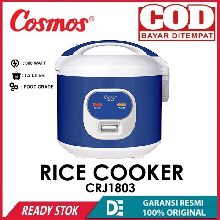 Rice Cooker /Magic Com Cosmos 1,2Liter Crj-1803 Low Watt Nonstick