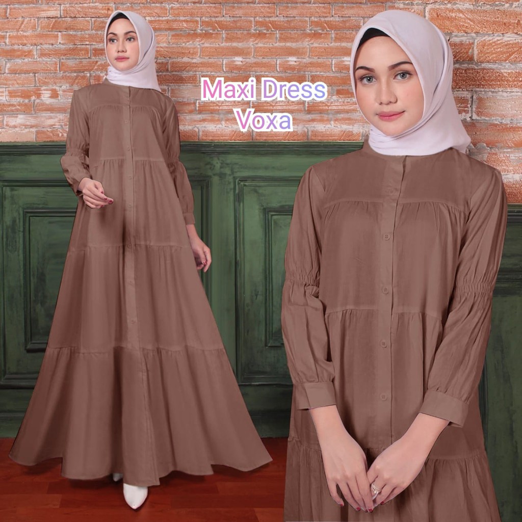 FenishaStore Maxy Dress Wanita Terbaru VoXa Rayon Import