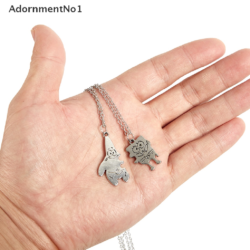 (AdornmentNo1) Kalung Rantai Dengan Liontin Hati Motif Tulisan Best Friends Untuk Pasangan / Sahabat