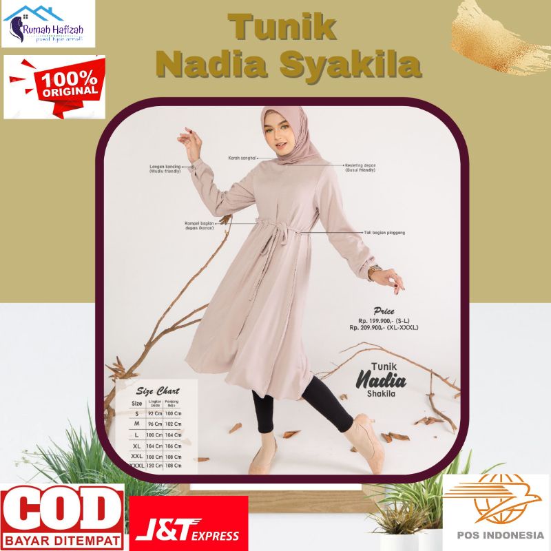 Tunik Nadia Arrafi||tunik keren trendi 2022