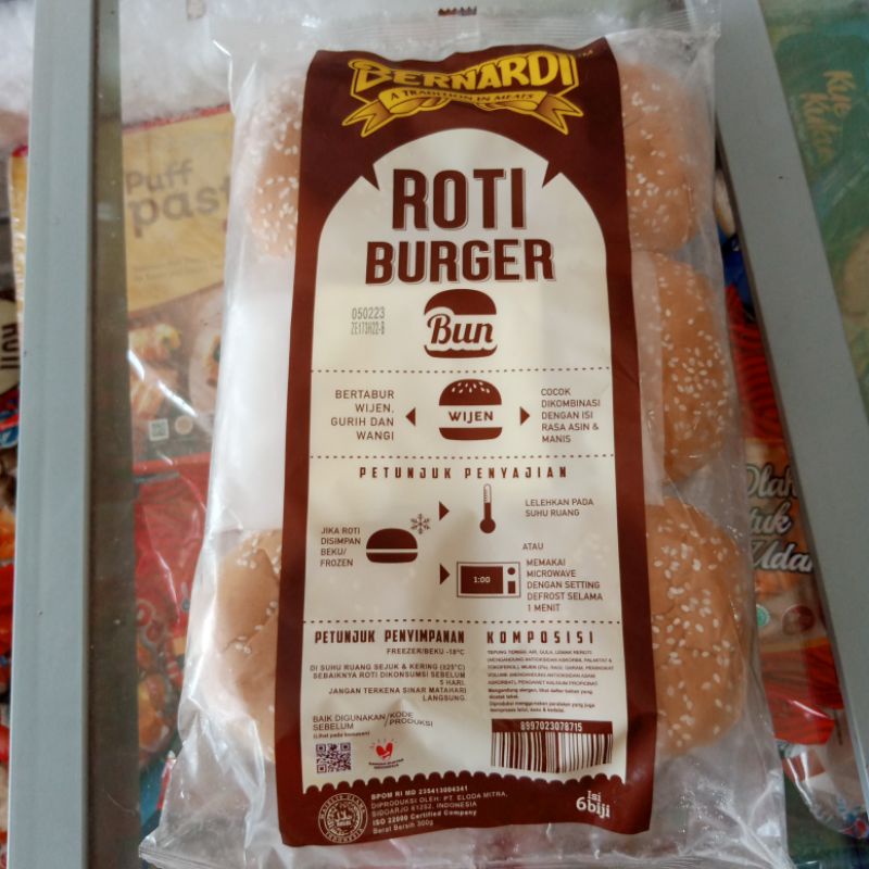 

Bernadi Roti Burger Wijen Isi 6pcs, Roti Tawar Isi 15pcs, Roti Tawar Isi 10pcs, Roti Tawar Isi 6pcs