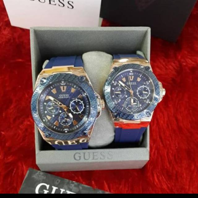 Jam tangan couple guess original