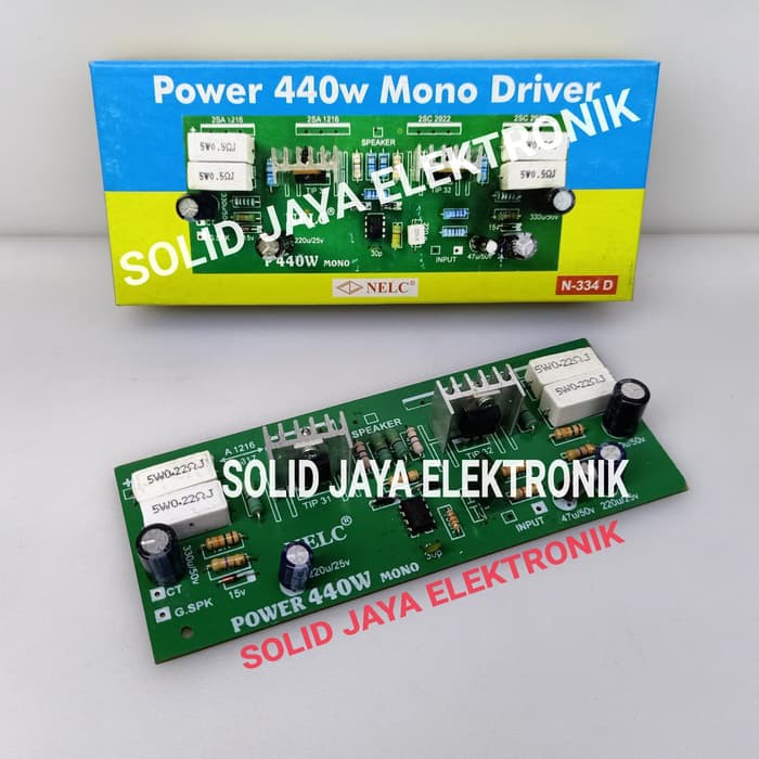 KIT DRIVER MONO 440 WATT DRIVER AMPLIFIER POWER 440W KIT AMPLIFIER POWER AUDIO MONO 400W NELC N-334D