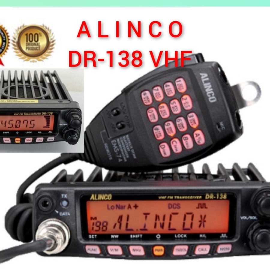 RADIO RIG ALINCO DR-138 VHF (PENGGANTI ALINCO DR-135 MK3)
