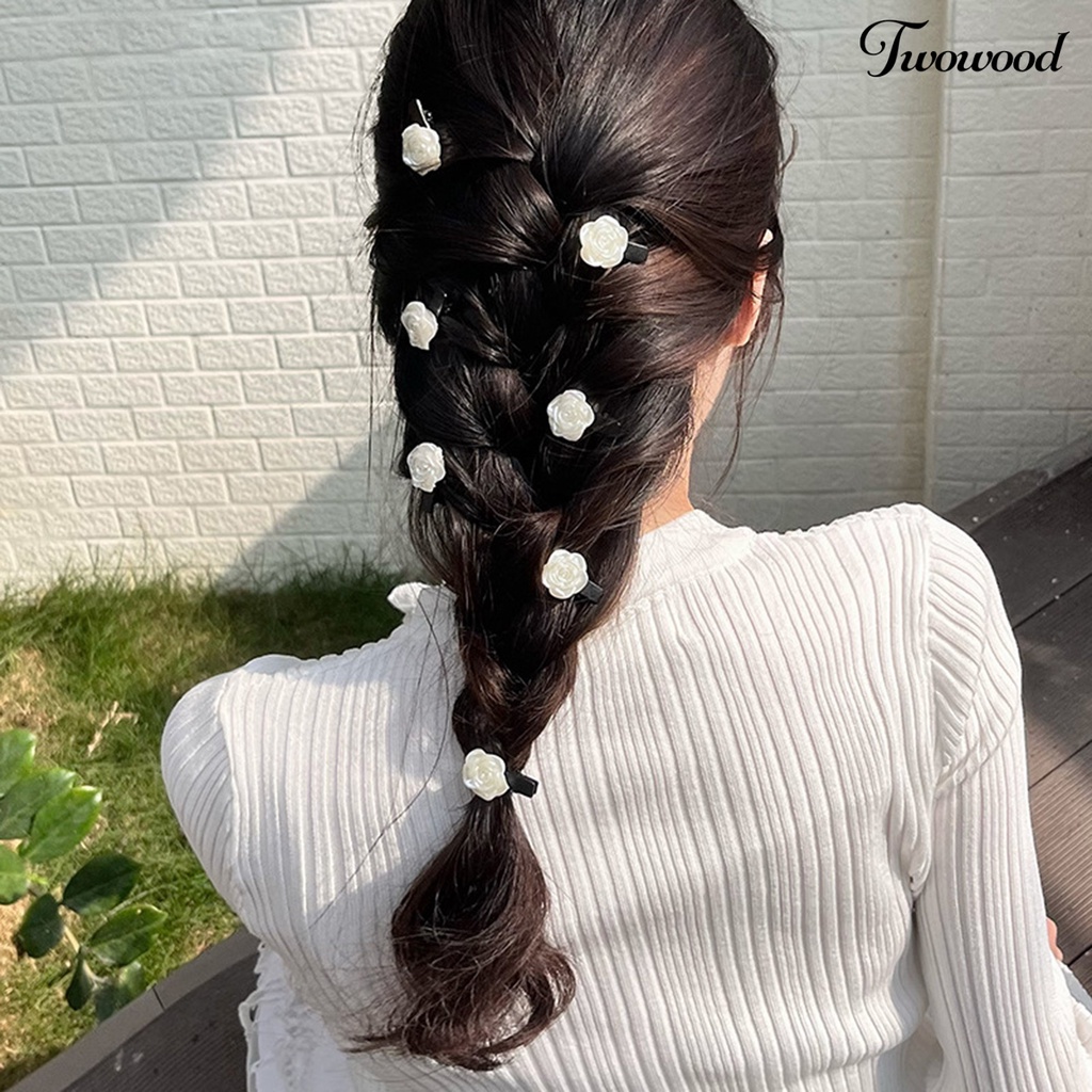 Jepit Rambut Bentuk Camellia Bahan Alloy Untuk Aksesoris