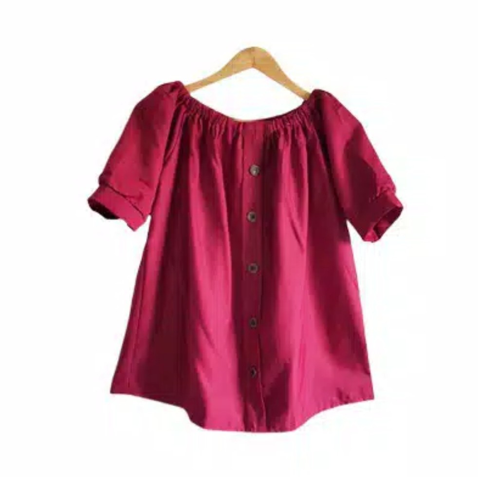Binx - Blouse Isabel Jumbo XXXL 5 Warna-Maroon