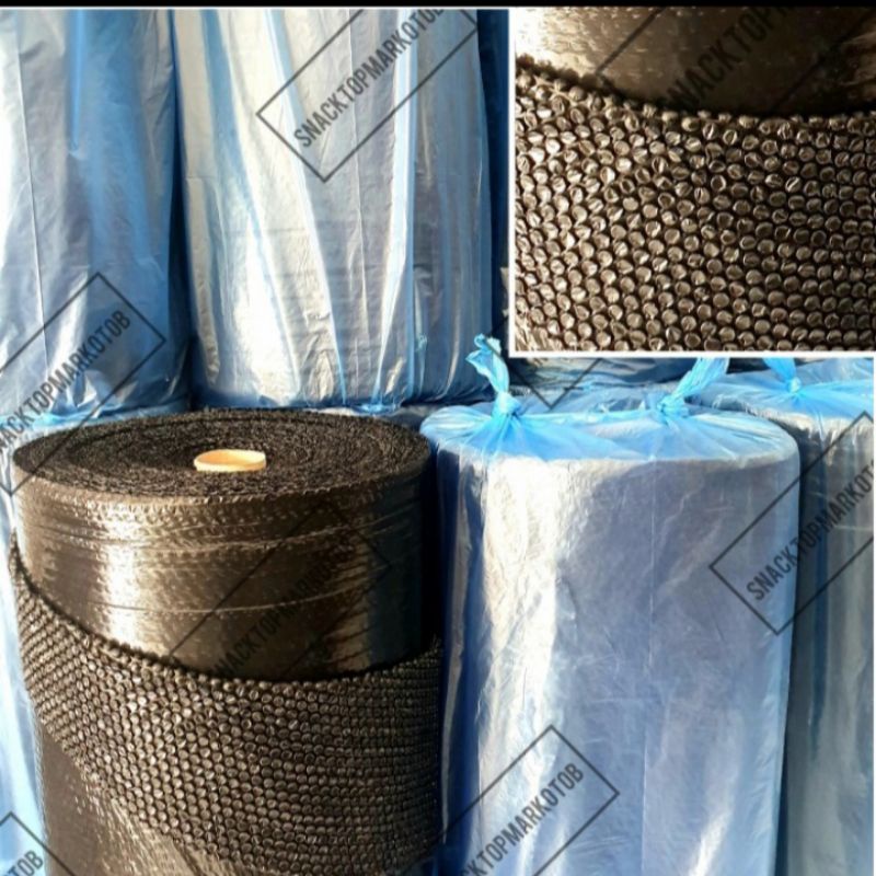 

bubble wrap hitam FULL 1.25x50 meter Eco lite EKONOMIS