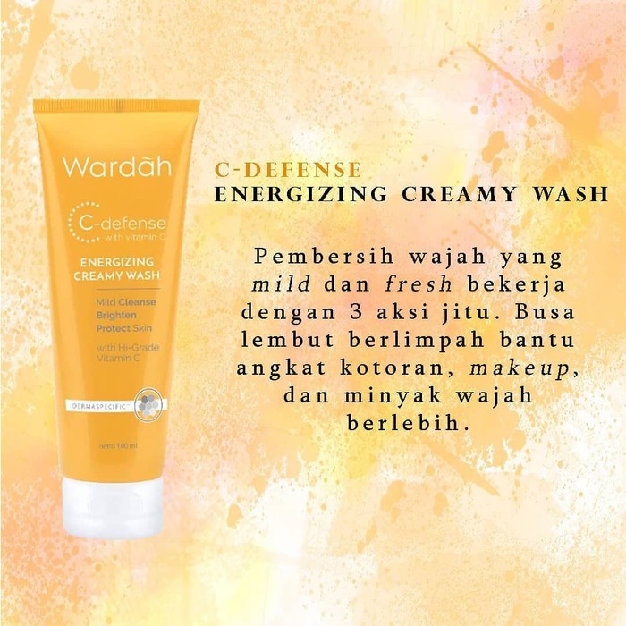 WARDAH C-DEFENSE ENERGIZING CREAMY WASH