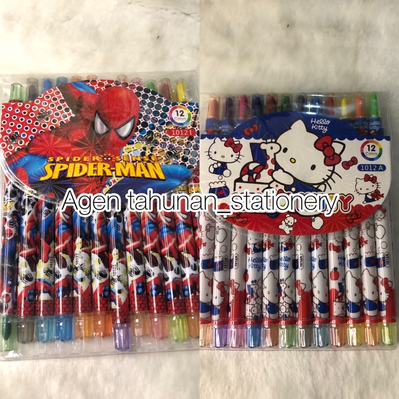 

Krayon putar isi 12pcs /Krayon putar karakter