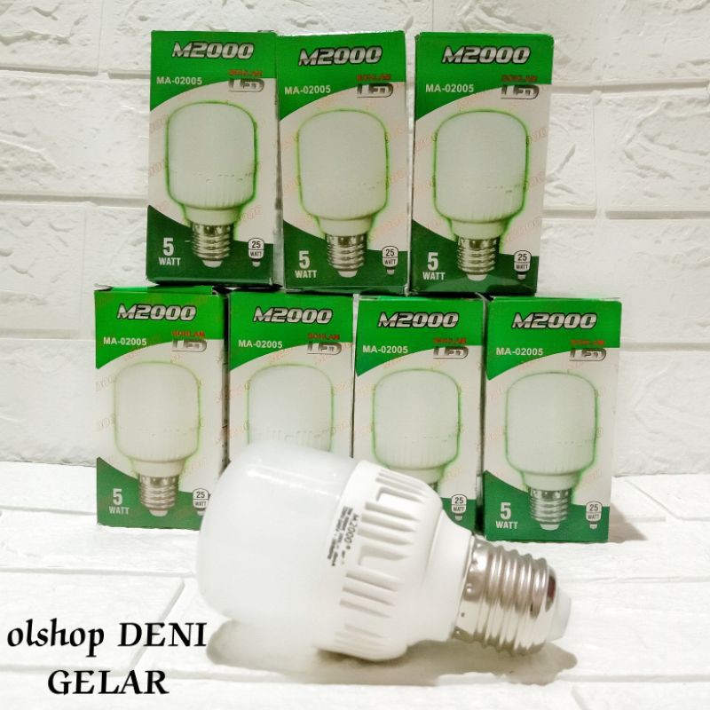 lampu bohlam LED m2000/ lampu led 5WATT GARANSI PASTI MENYALA TERANG