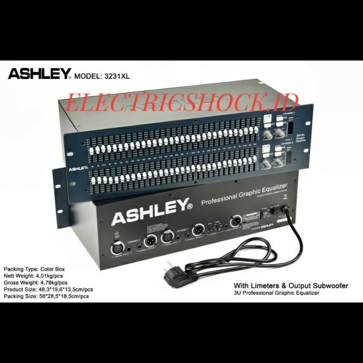 Equalizer ashley 3231 XL Original 2 X 31 band equalizer graphic Ashley