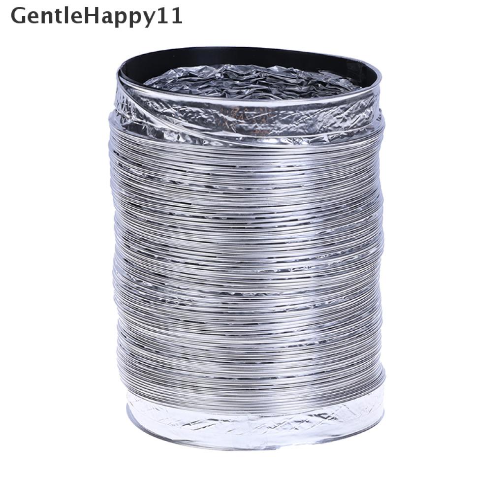 Gentlehappy Pipa Ventilasi Udara Flexible Bahan Aluminum Ukuran 4 &quot;Panjang 1.5M