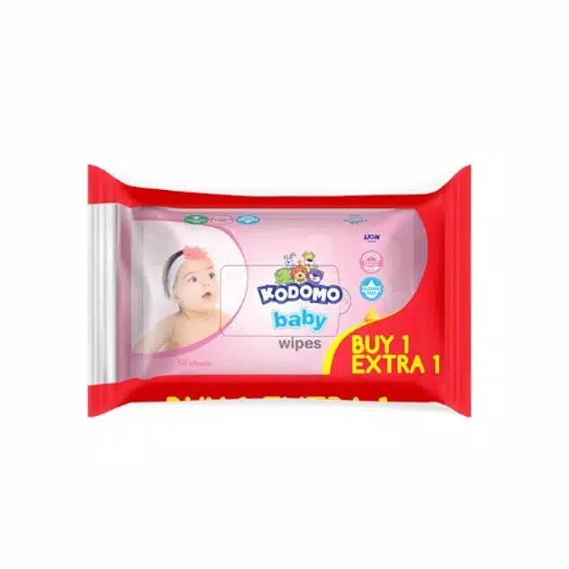 Kodomo Wipes Baby Ricemilk pink