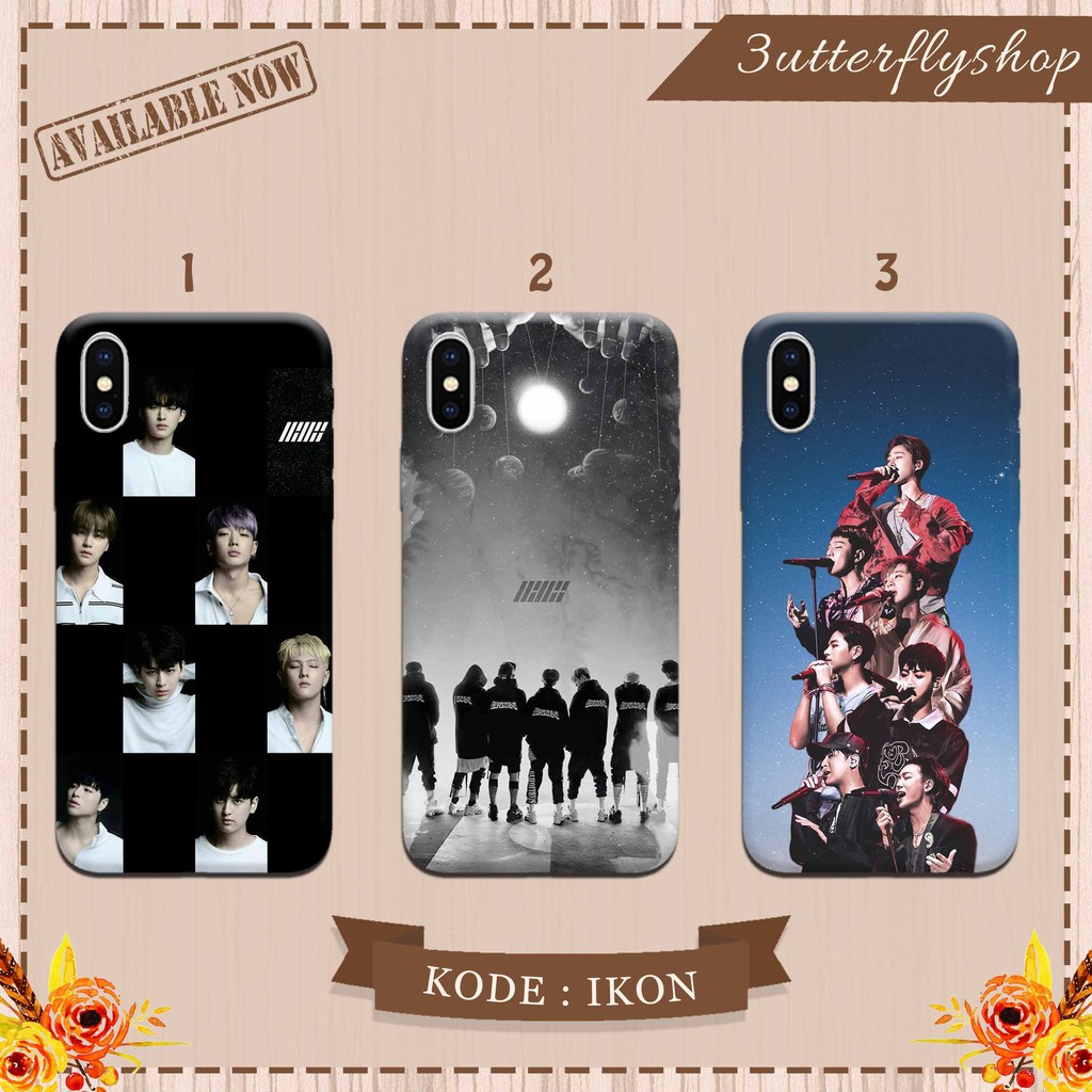 Ikon Boyband Kpop casing case HP xiaomi samsung iphone oppo vivo realme redmi meizu