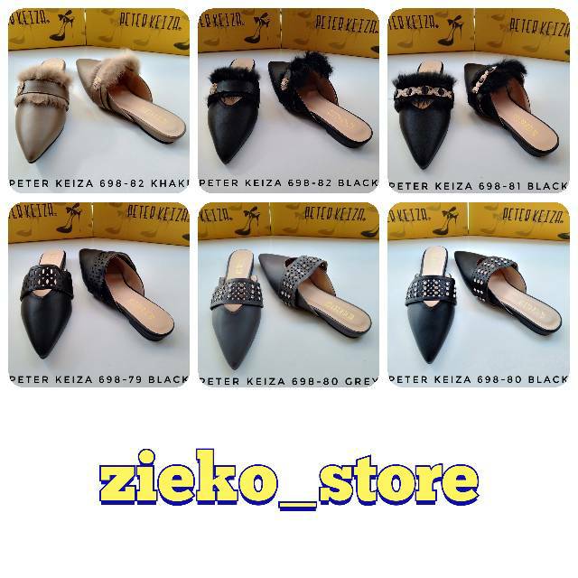 SANDAL SLOP MULES ORIGINAL PETER KEIZA kode 698