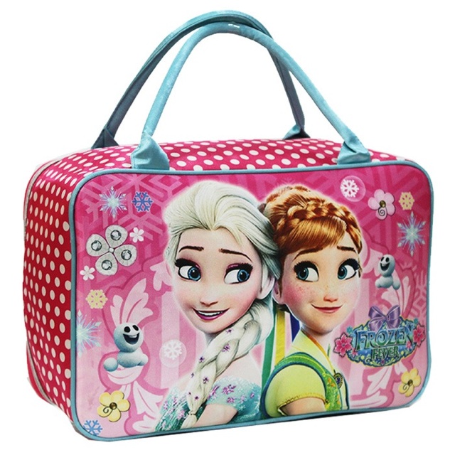 Tas koper travel bag frozen bahan satin